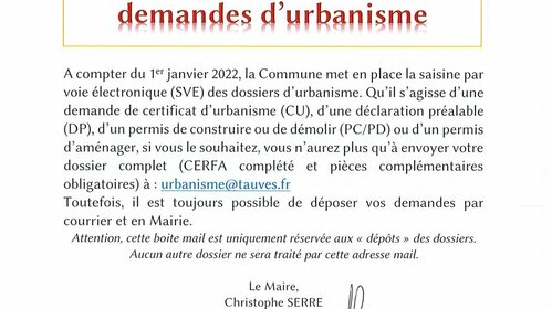 Du nouveau pour vos documents d'urbanisme